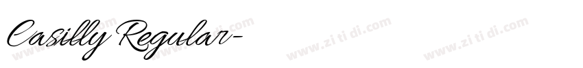 Casilly Regular字体转换 Casilly Regular字体转换